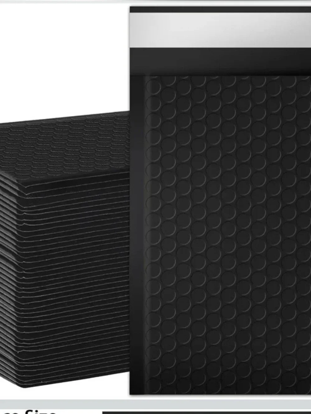 🍎4x8 Inch Black Bubble Mailers – 40 Pack Padded Self-Sealing Envelopes